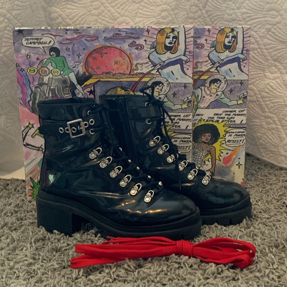 Free People/Jeffery Campbell “Check Lace-uo Boot”